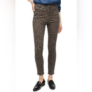 J. Crew Pants Womens 32 Leopard Animal Print High Rise